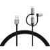 Cavo USB Varta 2 m Nero 3 in 1 USB-C Micro USB Lightning