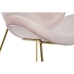 Biuro kėdė Home ESPRIT Auksinis Šviesiai rožinis 63 x 57 x 73 cm