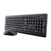 Tastatur mit Drahtloser Maus Trust 25433 Schwarz