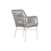 Fotel ogrodowy Home ESPRIT Biały Szary Aluminium rattan syntetyczny 57 x 63 x 84 cm