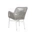 Tuinstoel Home ESPRIT Wit Grijs Aluminium Synthetische rotan 57 x 63 x 84 cm
