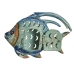 Figură Decorativă Home ESPRIT Pește Mediterană 19 x 4 x 13 cm