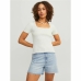 Dames-T-Shirt met Korte Mouwen Jxsky Ss Jack & Jones Cloud Dancer Warm wit