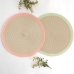 Place mat Quid Kaleido Pink Plastic 38 cm (12 Units)