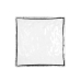 Plakans šķīvis Quid Select Filo Bijela Crna Plastika Kvadratno 19 x 19 x 4,5 cm (12 kom.)