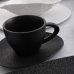 Teller Bidasoa Fosil Schwarz aus Keramik Tonerde 15,8 x 13,8 x 2 cm Kaffee (8 Stück)