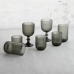 Glass Bidasoa Fosil Grey Glass 280 ml (6 Units)