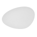 Tablett für Snacks Bidasoa Fosil Weiß aus Keramik Tonerde Oval 39,1 x 26,3 x 3,4 cm (4 Stück)