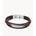 Men's Bracelet Fossil JF04341040 Leather Metal