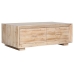 Hoofdtafel Home ESPRIT Natuurlijk Sparrenhout Hout MDF 130 x 70 x 46 cm