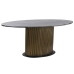 Jedálenský stôl Home ESPRIT Čierna Zlatá Mosadz Mramorové 200 x 110 x 76 cm
