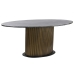 Mesa de Comedor Home ESPRIT Negro Dorado Latón Mármol 200 x 110 x 76 cm