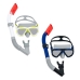 Snorkel Goggles and Tube for Children Bestway White Dark blue Adult