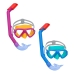 Occhialini da Snorkeling e Boccaglio per Bambini Bestway Azzurro Fucsia