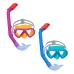 Snorkelbriller og -rør til barn Bestway Blå Fuksia