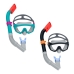 Detské potápačské okuliare s trubicou Bestway Modrá Čierna Dospelý
