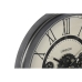 Nástěnné hodiny Home ESPRIT Bílý Černý Tmavě šedá Železo Dřevo MDF 54 x 8 x 55 cm