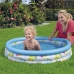 Bestway Piscina Insuflável Infantil 3 Anéis Coral 102x25 cm +2 Anos Jardim 51008