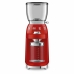 Elektrische Grinder Smeg CGF11RDEU Rood Transparant 150 W 350 g