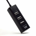 USB Hub Ewent EW1123 Μαύρο