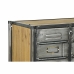 Consola DKD Home Decor Castanho Preto Metalizado Metal Abeto 129,5 x 34 x 88 cm