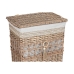 Skittentøyskurv Home ESPRIT Beige Naturell flettet Shabby Chic 47 x 35 x 55 cm 5 Deler