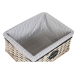 Cesto de Roupa Suja Home ESPRIT Branco Castanho Preto Cinzento Natural vime Shabby Chic 47 x 35 x 55 cm 5 Peças