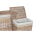 Cesto per i Panni Sporchi Home ESPRIT Beige Naturale vimini Shabby Chic 47 x 35 x 55 cm 5 Pezzi