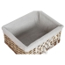 Coș pentru rufe murdare Home ESPRIT Alb Natural răchită Shabby Chic 47 x 35 x 55 cm 5 Piese