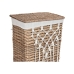 Coș pentru rufe murdare Home ESPRIT Alb Natural răchită Shabby Chic 47 x 35 x 55 cm 5 Piese