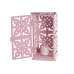 Laantarn Home ESPRIT Hvid Grøn Pink Jern Orientalsk 10 x 10 x 30 cm (4 enheder)