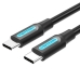 Cabo USB-C Vention 1 m Preto (1 Unidade)