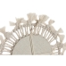 Ensemble de miroirs Home ESPRIT Blanc Verre Macramé Boho 20 x 1 x 20 cm (3 Pièces)