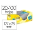 Haftnotizen Post-it 655CY-VP20 Gelb 76 x 127 mm Standard