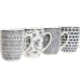 Набор из 4 кружек Mug Home ESPRIT Синий Белый Фарфор 340 ml