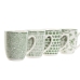 Набор из 4 кружек Mug Home ESPRIT Белый Зеленый Фарфор 340 ml