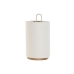 Kjøkkenpapirholder Home ESPRIT Beige Grå Naturell Metall Gummitre 15 x 15 x 31 cm (2 enheter)