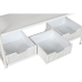 Hallipöytä laatikolla Home ESPRIT Valkoinen Metalli 110 x 36 x 186 cm