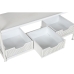 Ingresso con Cassetti Home ESPRIT Bianco Metallo 110 x 36 x 186 cm