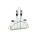 Set para Aliñar Home ESPRIT Transparente Metal Cristal 300 ml 22,5 x 6 x 23 cm