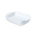 Platou pentru Servire Pyrex Signature Alb Ceramică Dreptunghiular 25 x 19 x 7 cm (6 Unități)