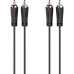 2 x RCA Cable Hama 00205258 3 m Black