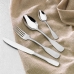 Dessert spoon set Amefa Vieux Paris Satine Metal Stainless steel 12 Units