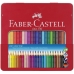 Värvilised pliiatsid Faber-Castell 112423 Must Mitmevärviline (24 Tükid, osad)