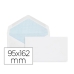 Konvolutter Liderpapel SO02 Hvit Papir 95 x 162 mm (25 enheter)