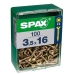 Eske med skruer SPAX Yellox Tre Flatt hode 150 Deler (2 x 10 mm)