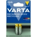 Επαναφορτιζόμενες Μπαταρίες Varta AAA 800MAH  2UD 1,2 V 800 mAh AAA 1,2 V AAA