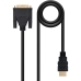 Кабель HDMI—DVI NANOCABLE 10.15.0503 3 m Чёрный