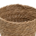 Set of Baskets Natural 17 x 17 x 20 cm Natural Fibre (3 Pieces)