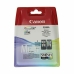 Compatibele inktcartridge Canon Zwart Tricolor (2 Stuks)